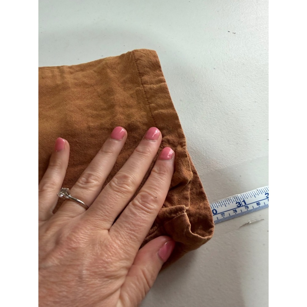 YFB Young Fabulous & Broke Jumpsuit Womens XS Rust Linen Utility Safari Core - Picture 13 of 13